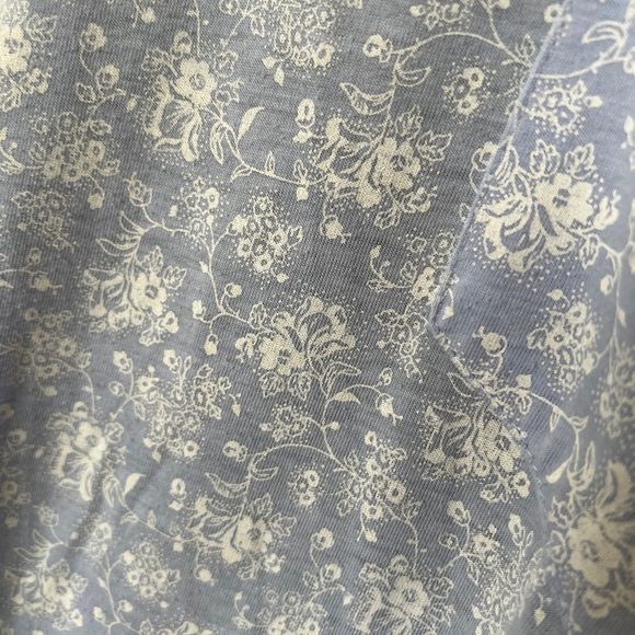 Victoria’s Secret Vintage Retro Night Shirt - Light Blue Floral Print Size M/L - Picture 3 of 4